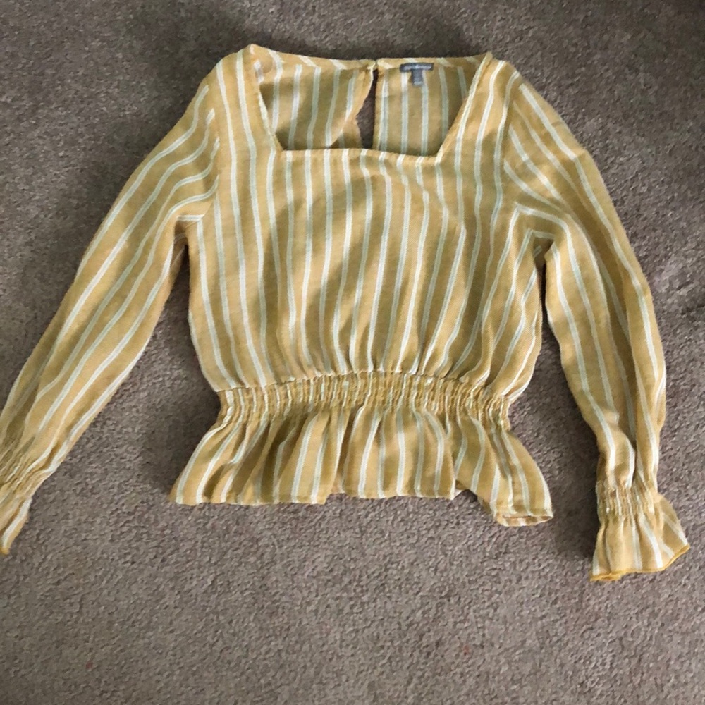 Charlotte Russe yellow crop top